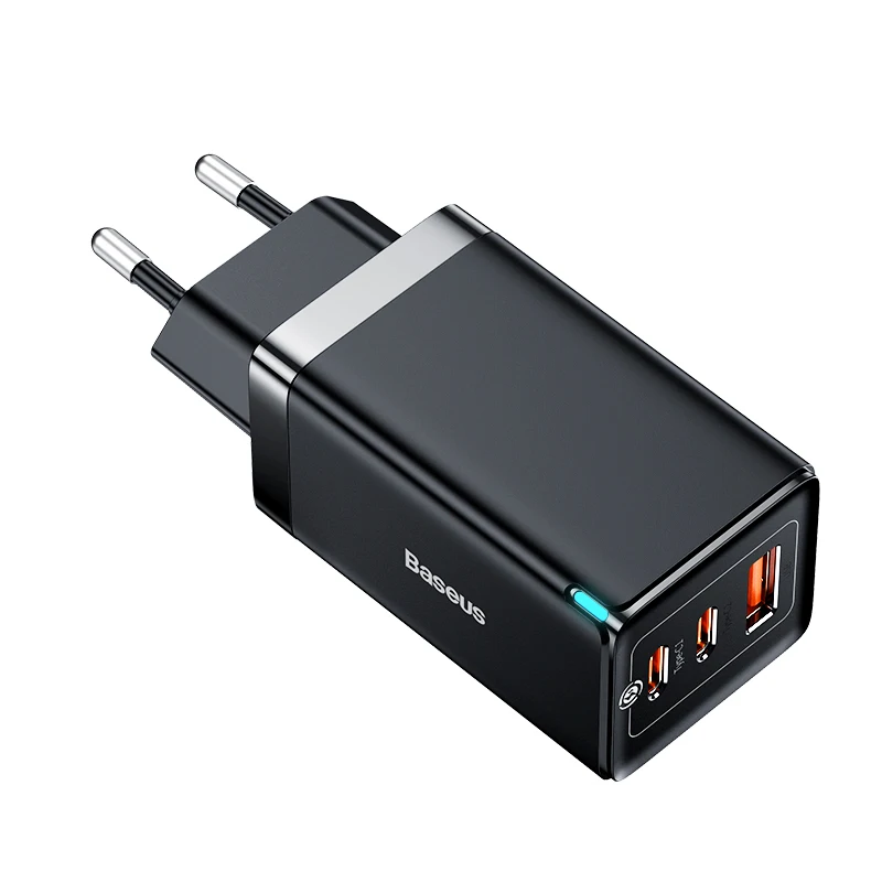 Baseus 65W GaN Charger Quick Charge Type C PD Charger USB Charger QC4.0 Portable Fast Charger For La