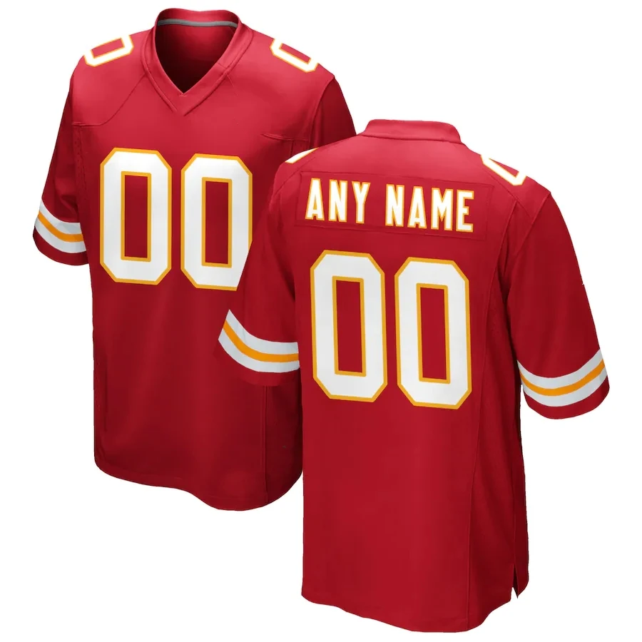 

Custom Kansas City Stitched Jersey America Game Footbball Jersey Personalized Any Name Number All US SIze S-3XL S