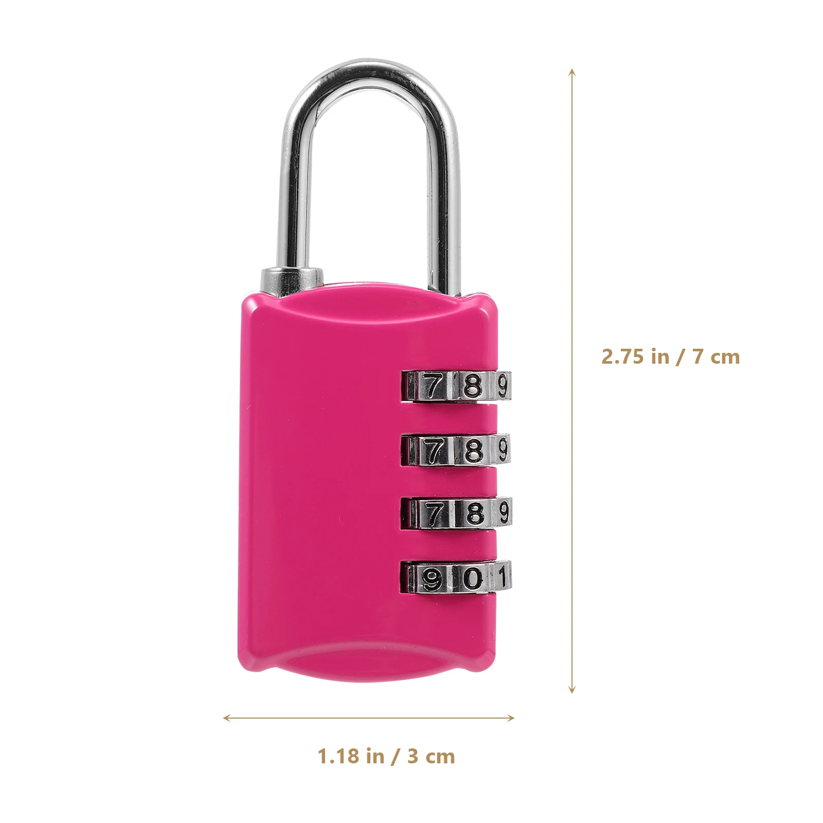 1pc 4 Digit Padlock For Gym Zinc Alloy Lock For Gym Locker Combination Lock Locks Hardware