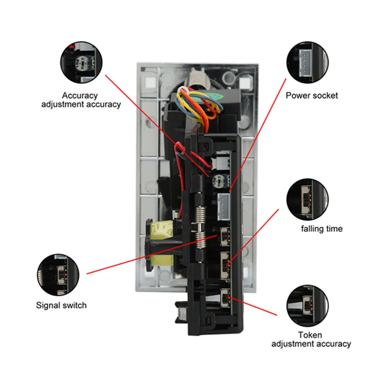 Coin Acceptor Comparative Anti Interference CPU Coin Selector for Arcade Vending Machine Game console electronic coin dispenser