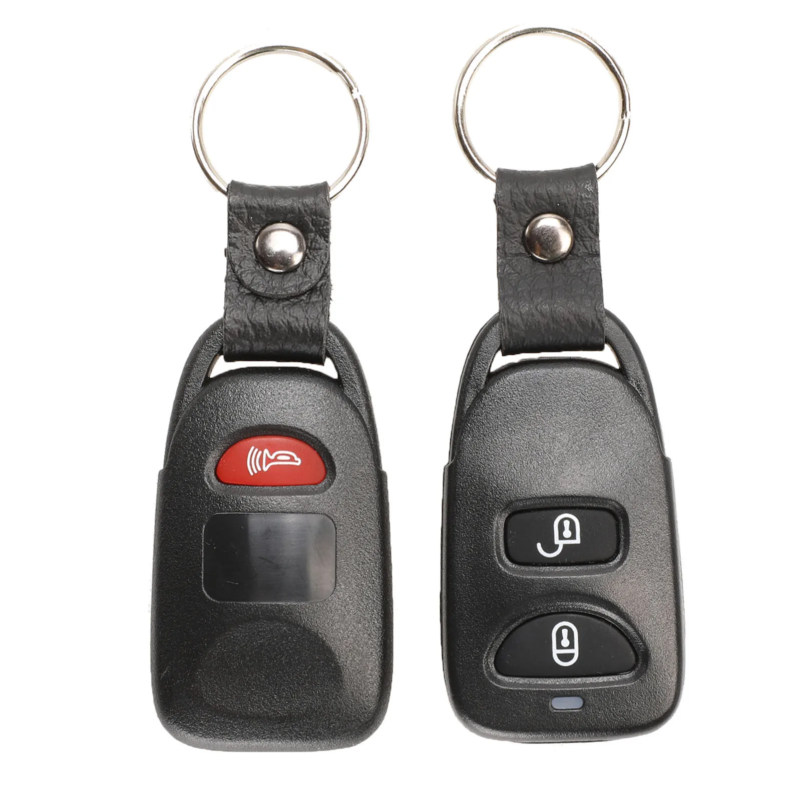 Jingyuqin Remote Car Key Shell Fob Case 2 +1 Panic For Hyundai Tucson Elantra Accent Sonata SANTA FE For Kia Carens 2/3/4 Button