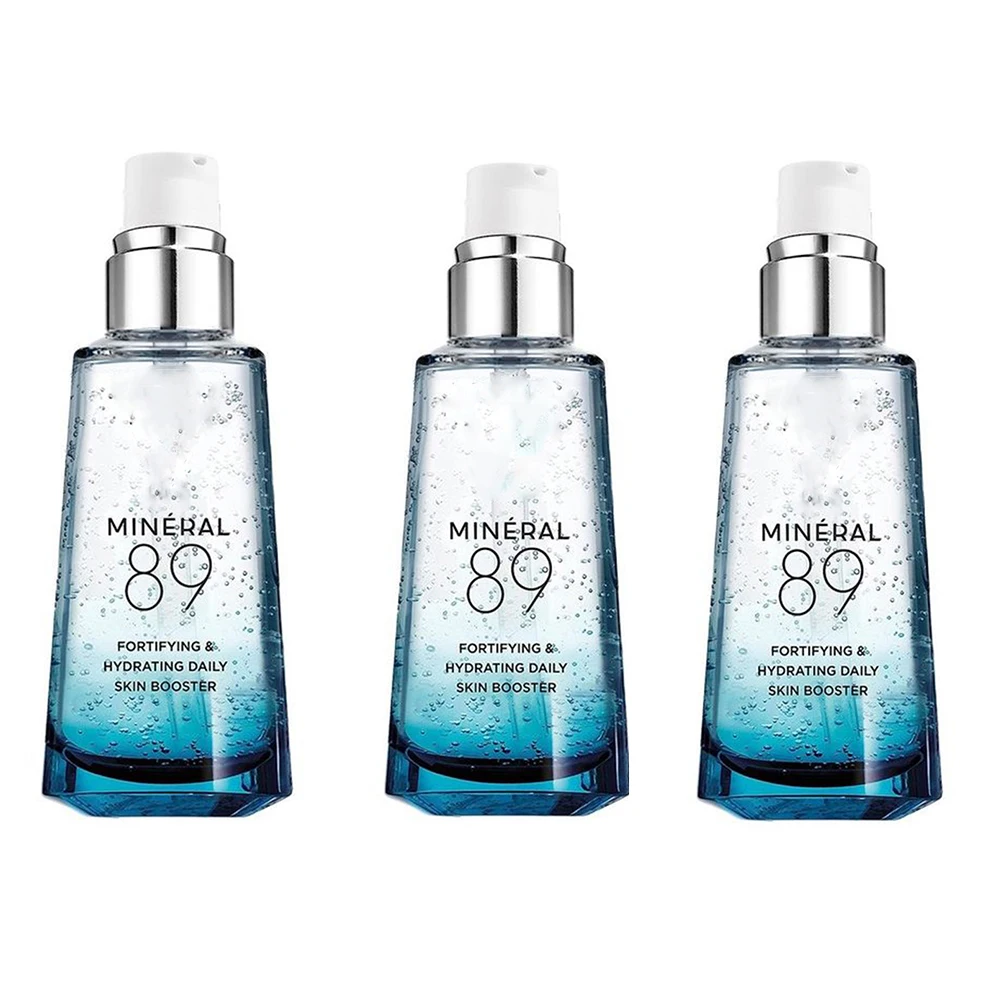 3PCS Mineral 89 Pure Hyaluronic Acid Essence Daily Booster Moisturizing Serum Suitable For Sensitive And Dry Skin 50ml