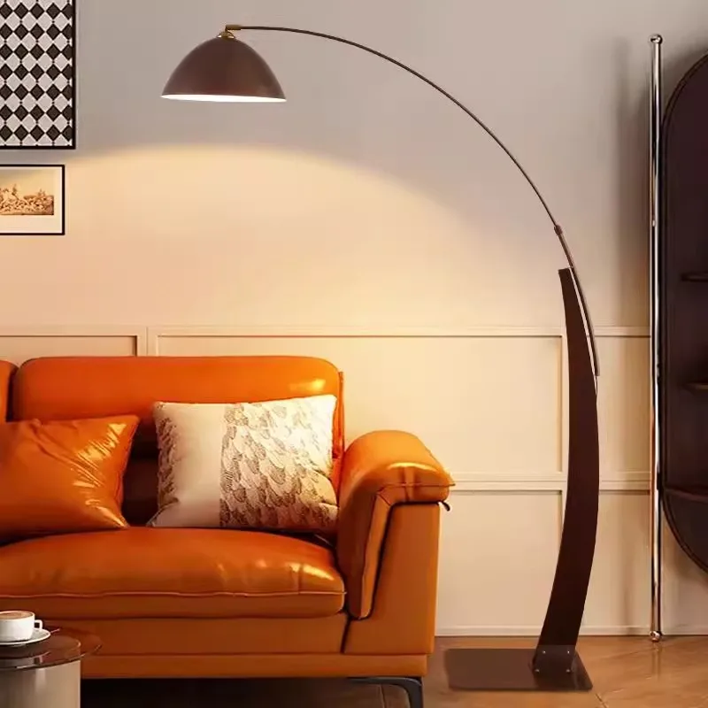 

New medieval fishing floor lamp living room sofa next to American retro light luxury atmosphere bedroom study vertical floor