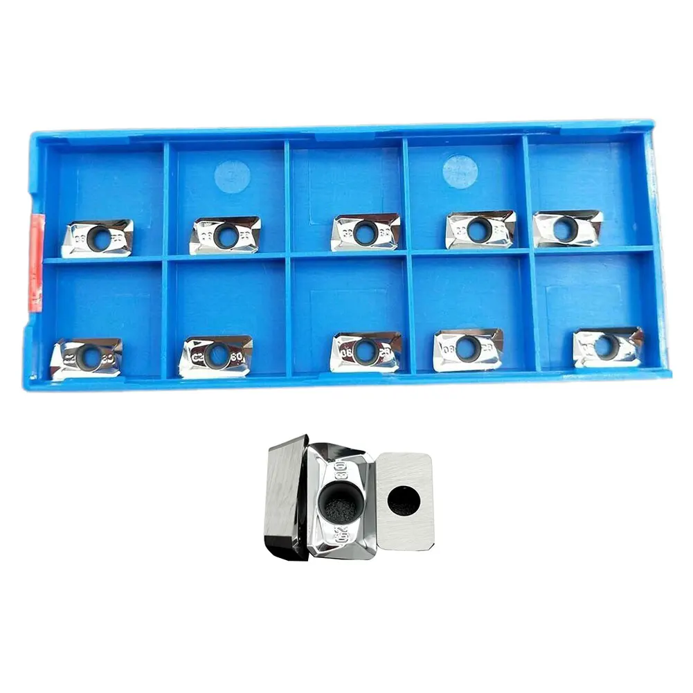 Tool Cutter Blade Metalworking 10 * 10 PCS APGT1135PDFR - G2 Carbide H01 High Grip Strength Milling Insert Silver