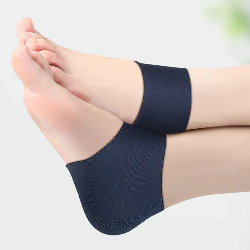 

2Pairs Reusable Heel Socks Anti-Crack Moisturizing Foot Sleeves Portable Lightweight Heel Support for Daily Comfort Outdoor Use
