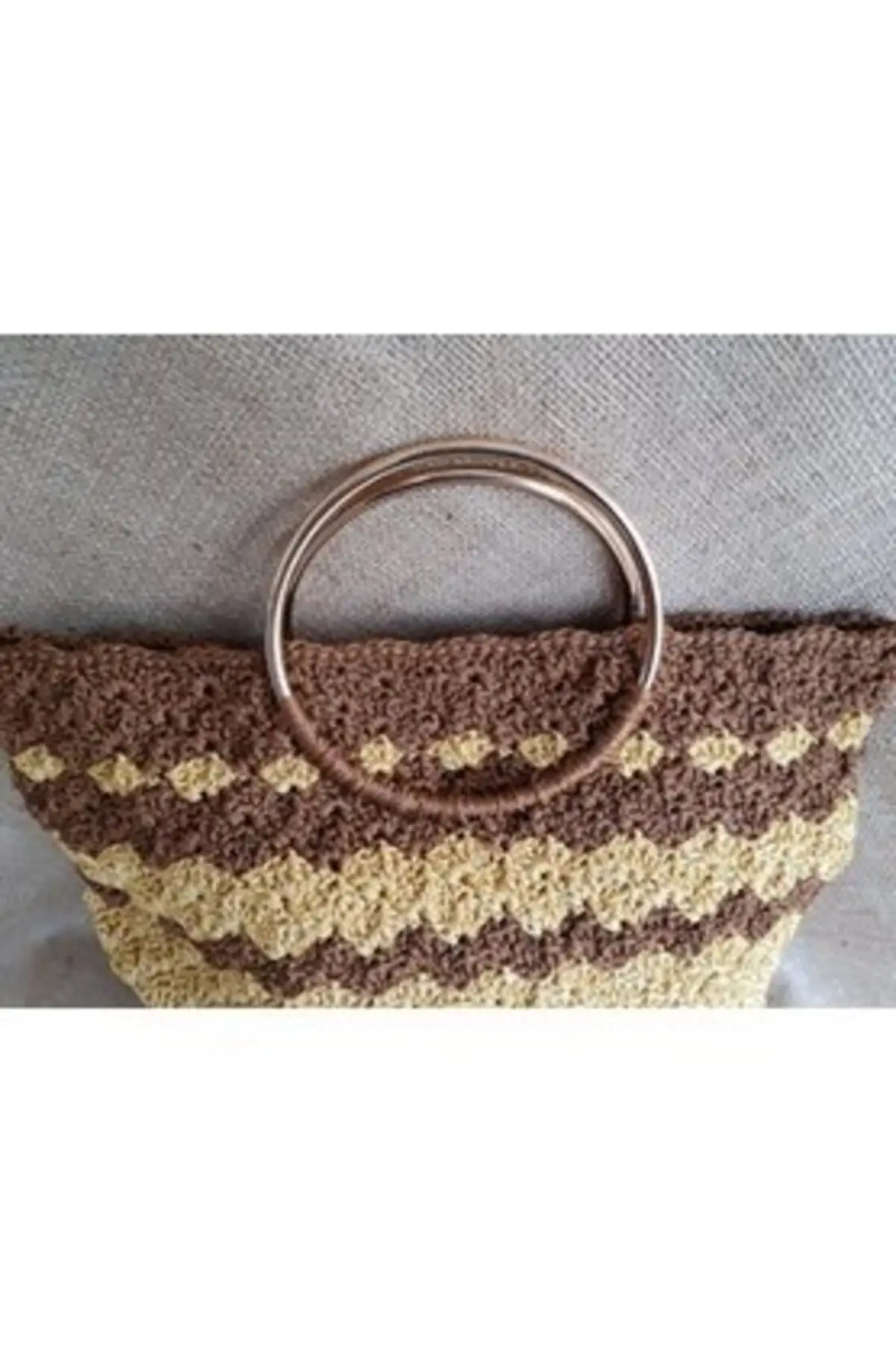 Uras Mesh Bag Women Hand-Knitted Handbag Women bag Shoulder Bag Handmade