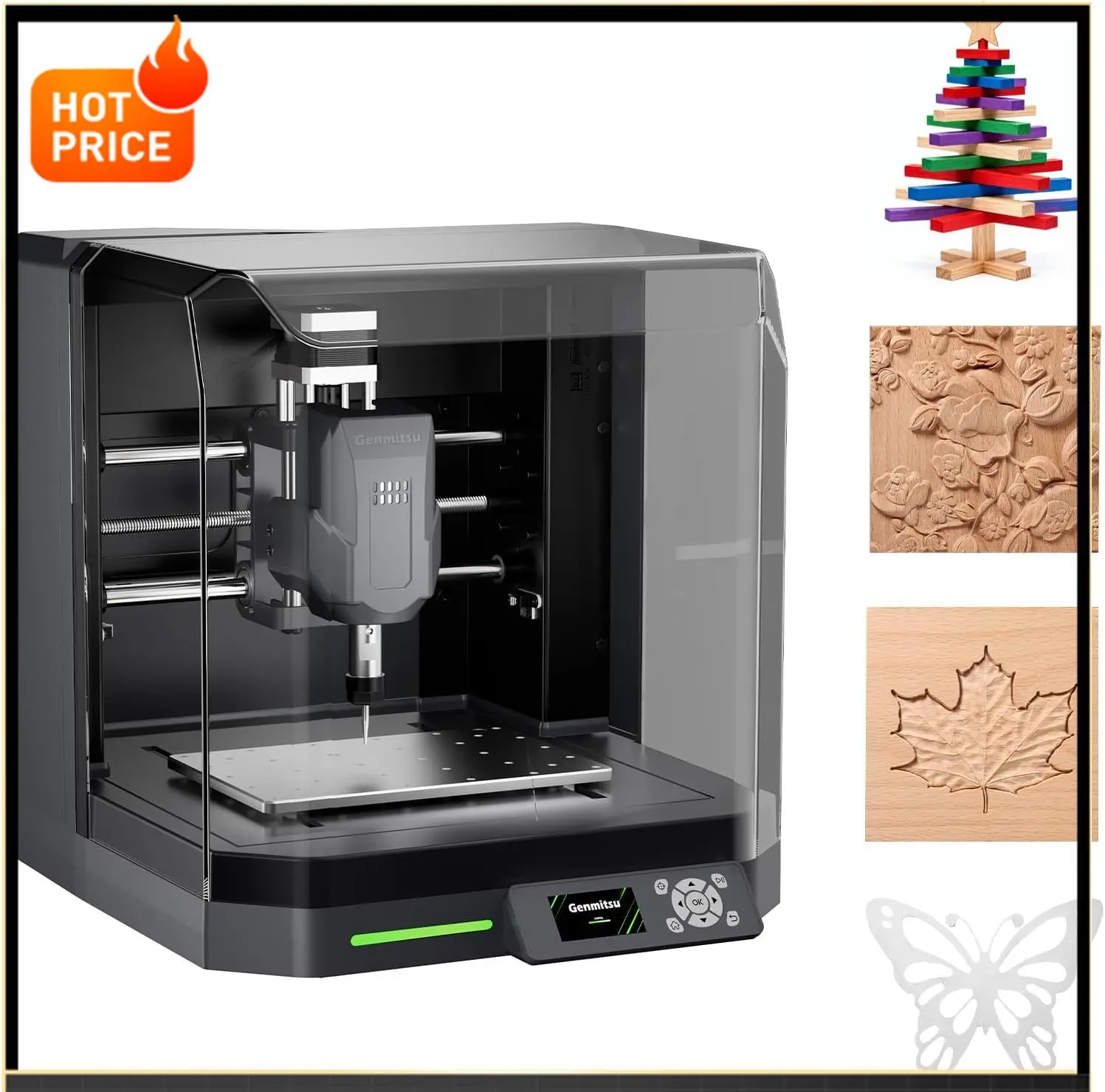 

Бестселлер: Фрезерный станок Cubiko CNC с корпусом, станок для фрезерования печатных плат, умный настольный ЧПУ с автоматическим Z-сенсором, поддержкой Wi-Fi и приложения