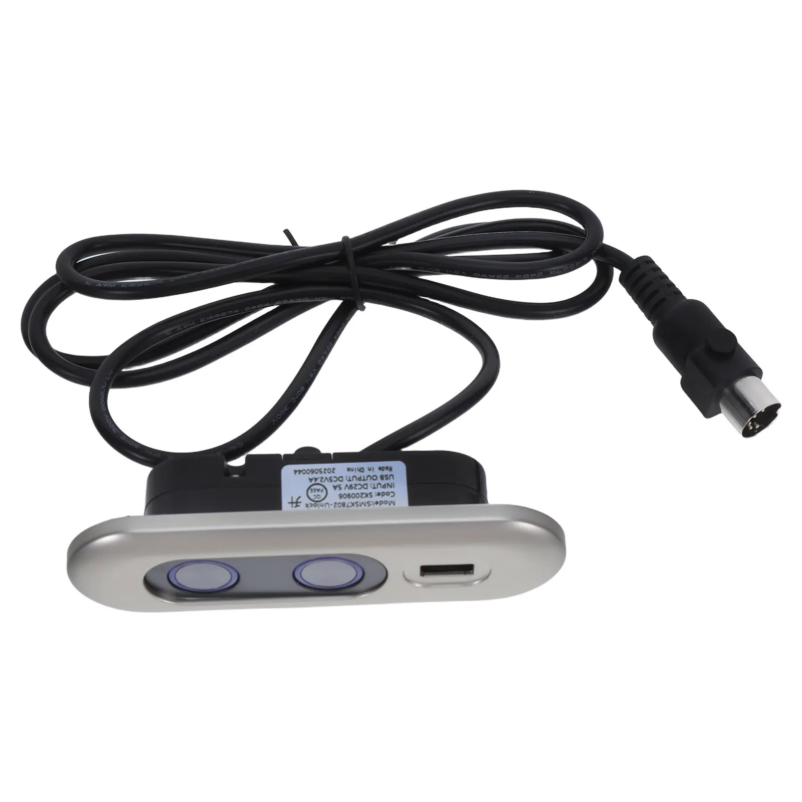 Electric Recliner Controller Dual Button 5 Pin Hand Control with USB Charging for Lift Chair Replacement