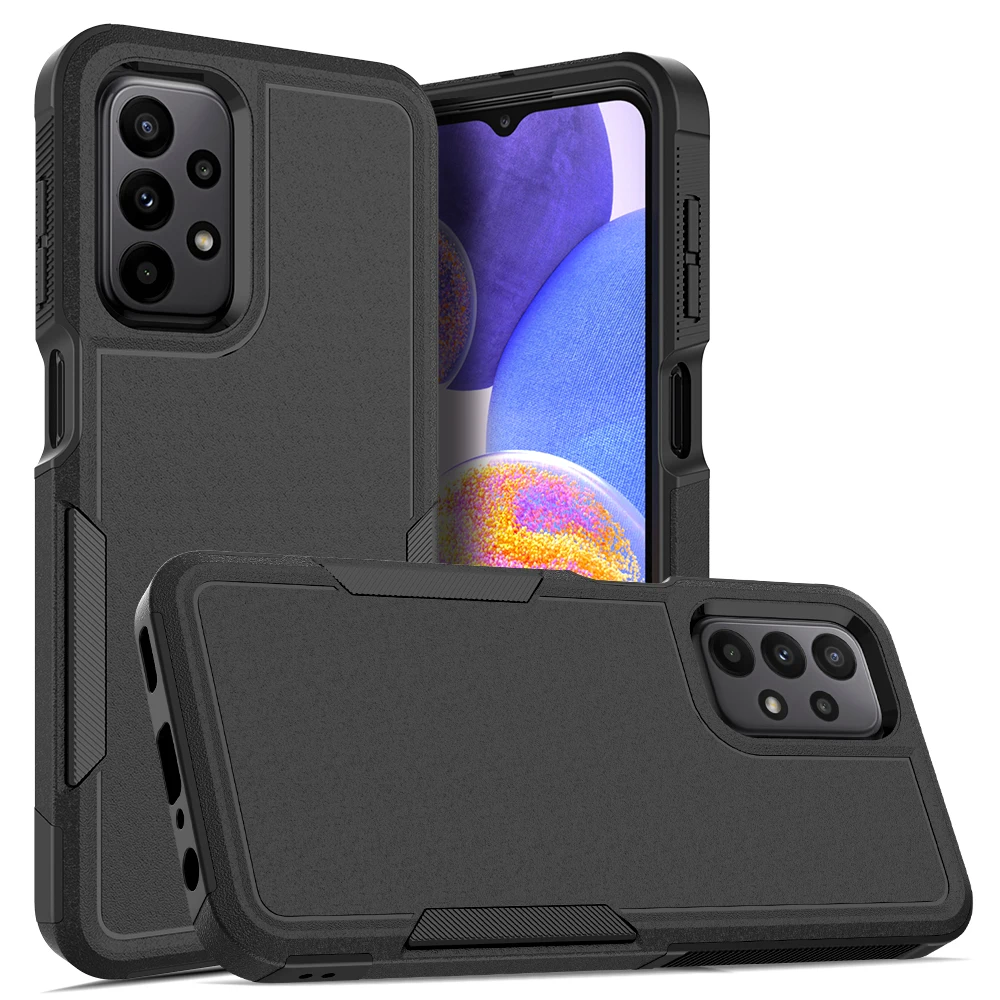 Rugged TPU/PC Case for Samsung Galaxy A23 5G/4G Funda Hybrid Armor Phone Cover Dual Layer Strong Shockproof Protection