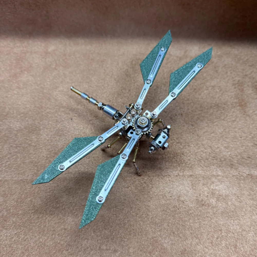 Modello di macchinari in metallo libellula Puzzle Giocattoli scientifici per bambini Kit di apprendimento tecnologico STEM fai-da-te Giocattoli educativi