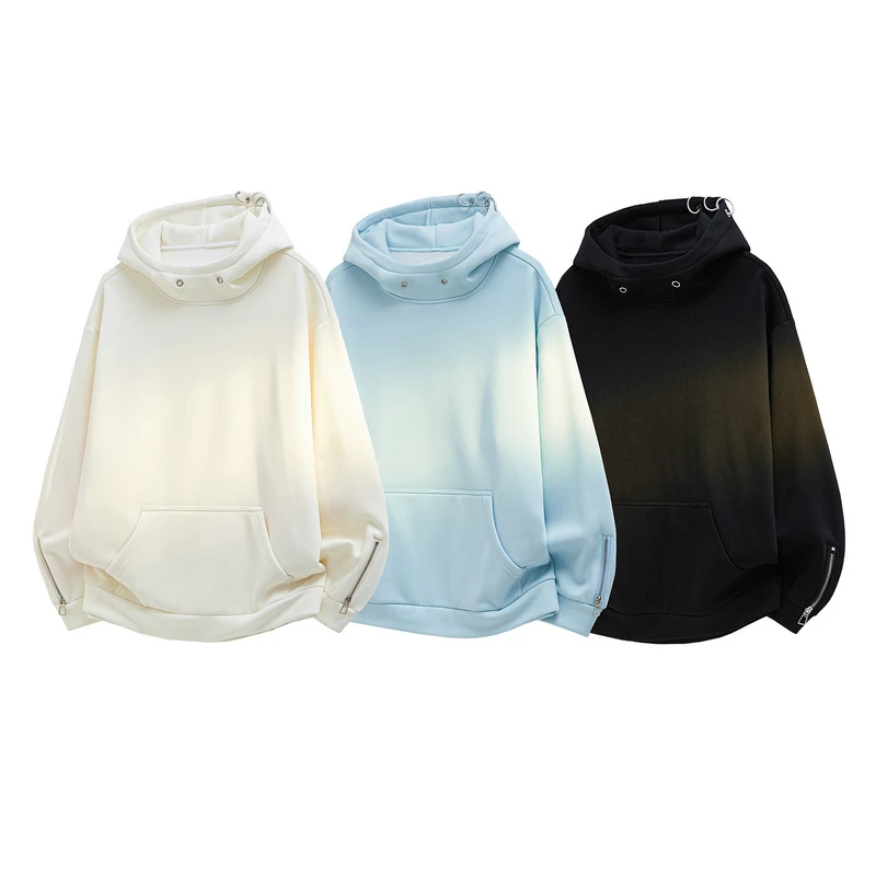 Men Sweatshirts Washed Hoody Vintage Streetwear Baggy Fashion Harajuku Female Casual Hoodies