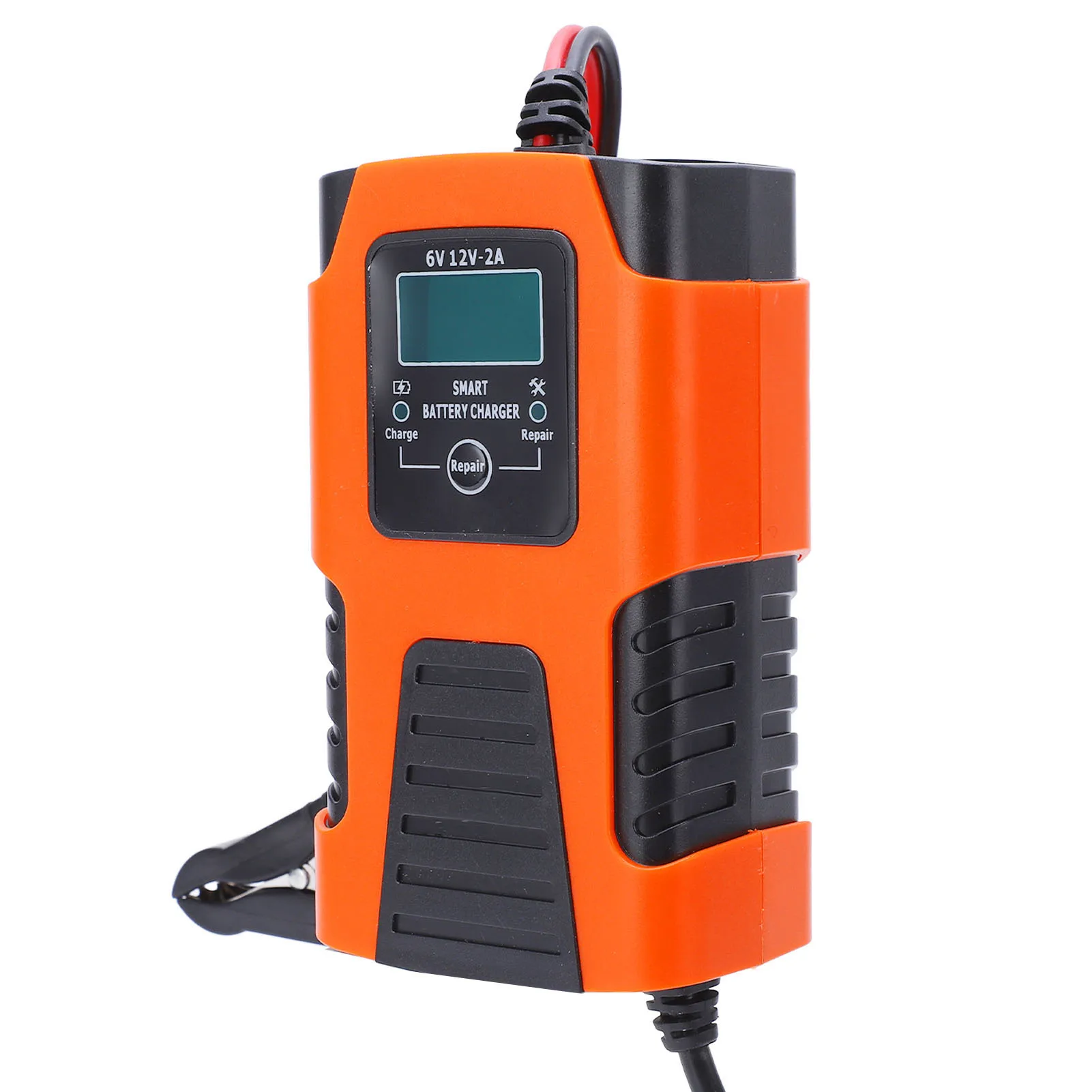 Smart Battery Charger Automatic 3 Stage Self Protection Charger with LCD Display Wet Battery Charger