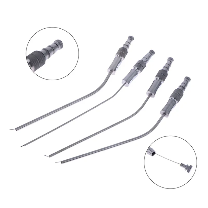Dental Medical Surgery Aspirator Stainless Steel Suction Tube Laboratory Tube 3mm/4mm/5mm Implant Surgical Tool For Dental Clin