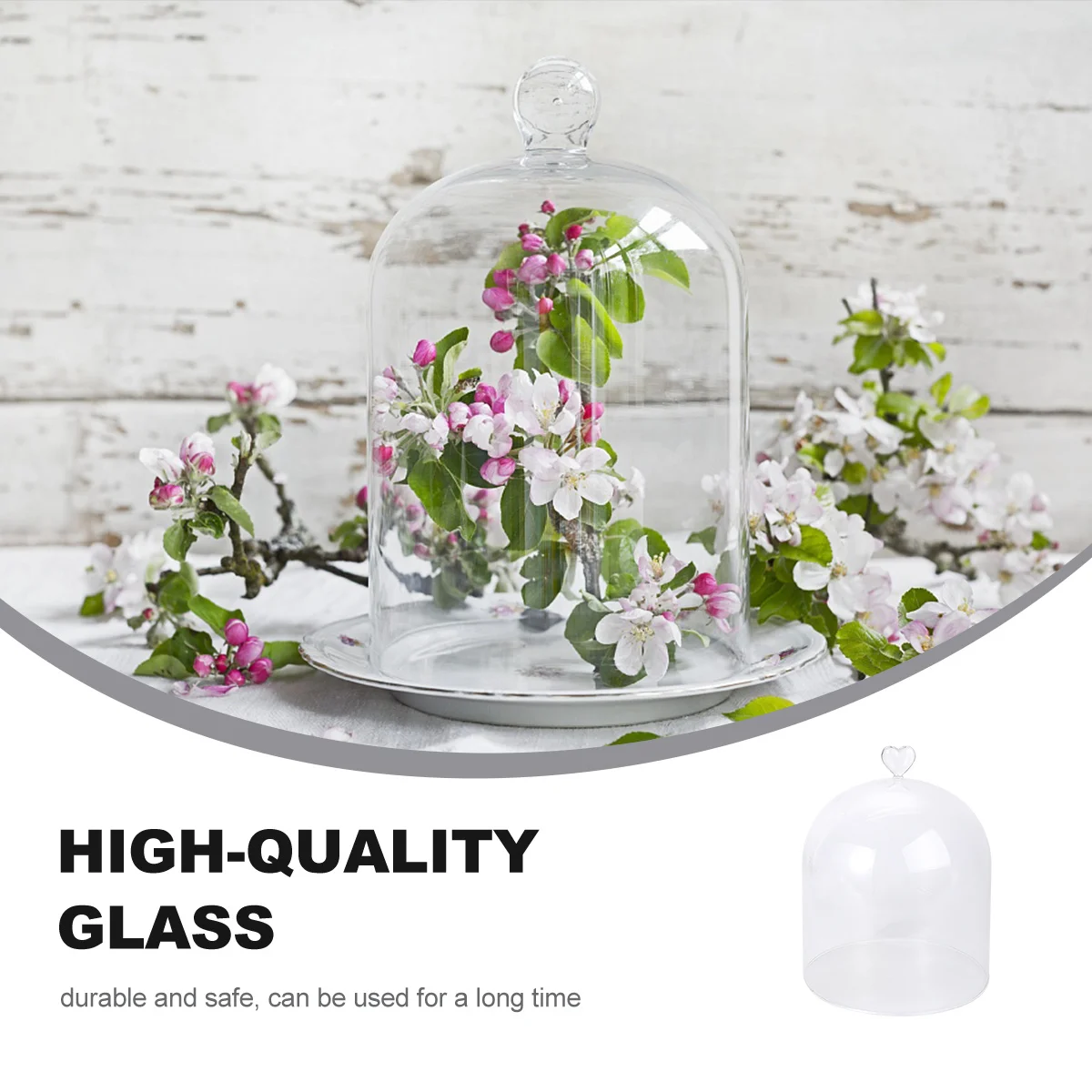 

Food Hood Protective Cover Dessert Protection Transparent Heat Resistant Glassware