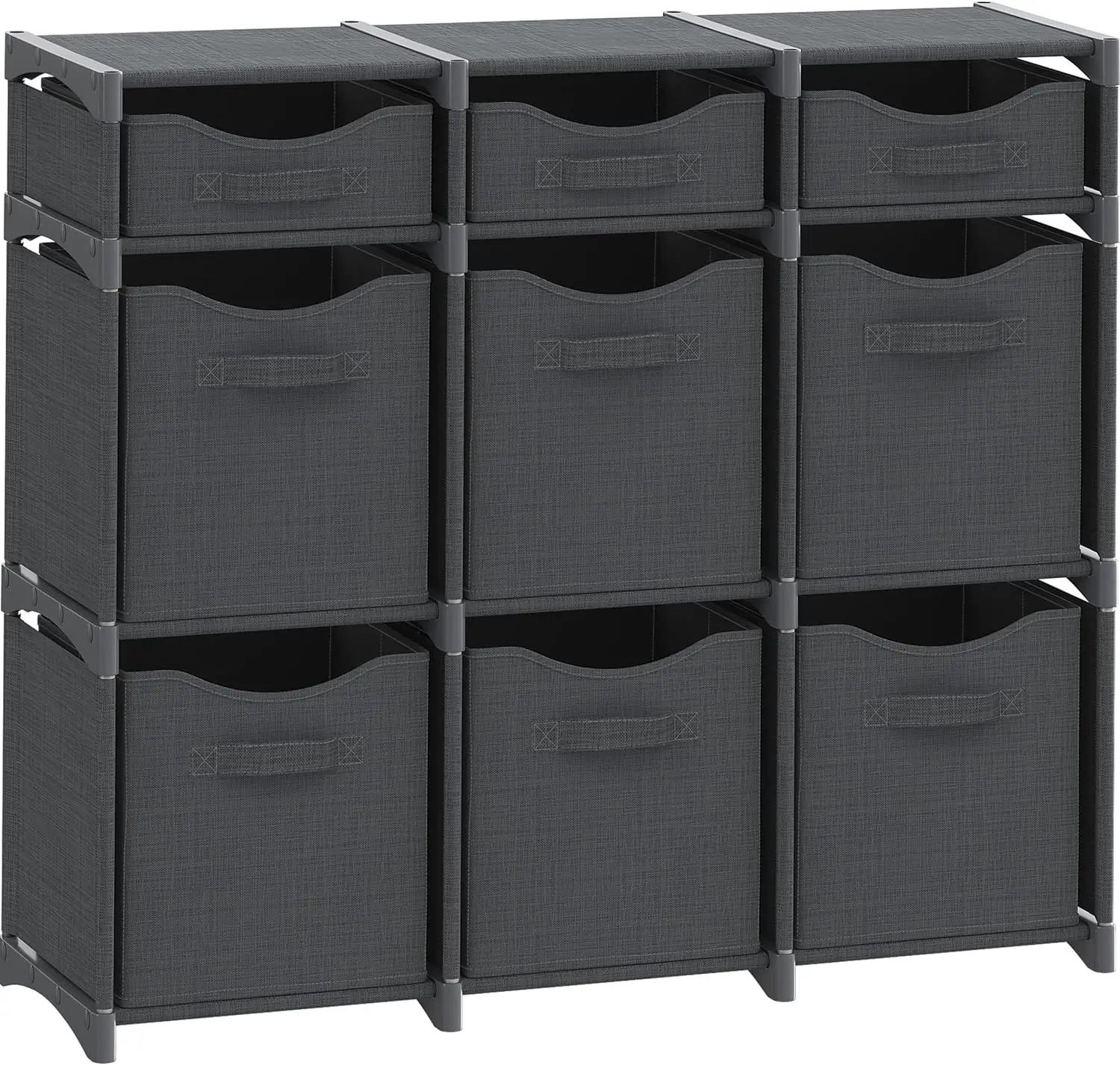 

Cube Storage Organizer with Storage Bins Included - The Perfect Closet Organizers and Storage Solution. Includes 9 Storage Cu