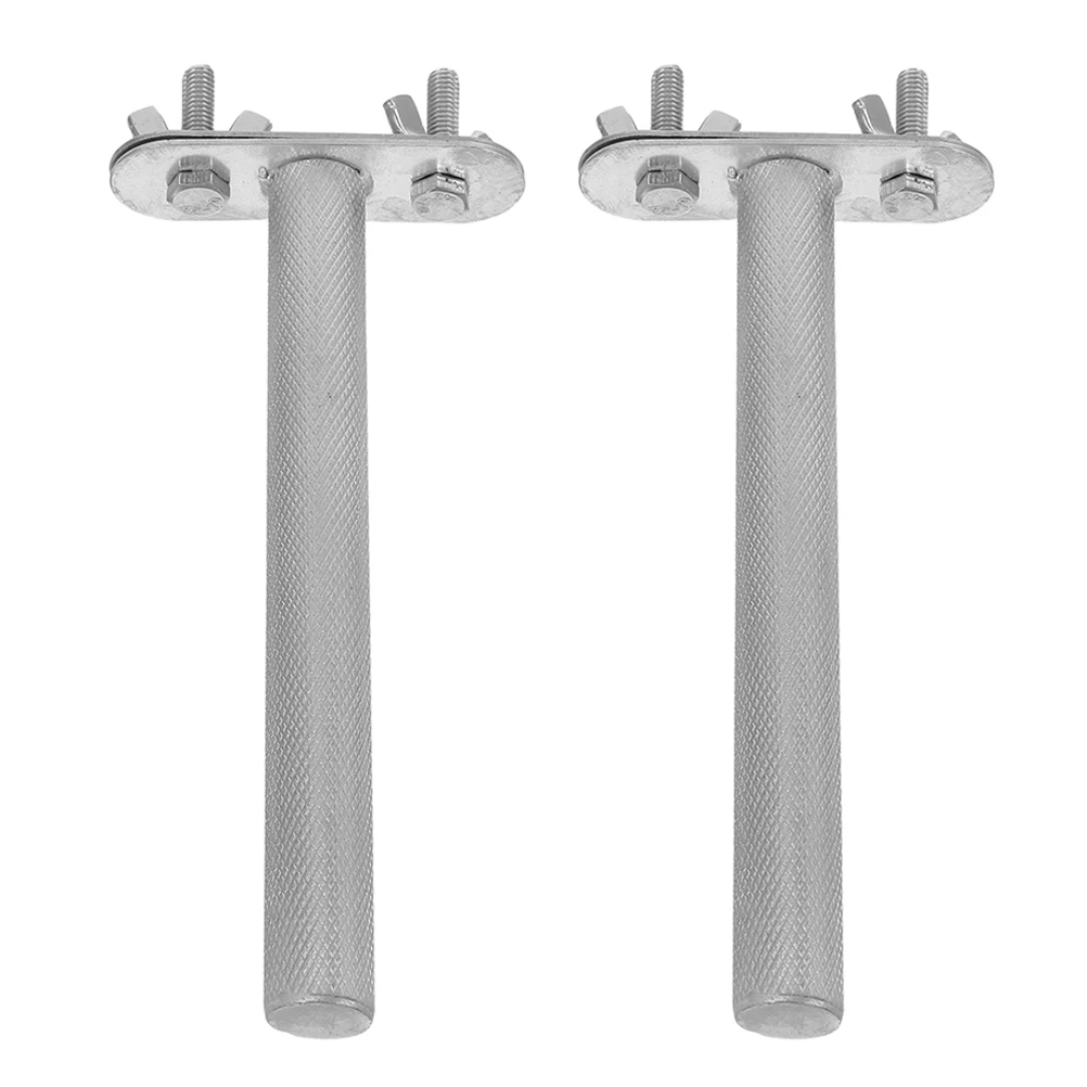 

2pcs Bird Perch Stainless Steel Stand Parrot Rod Grinding Stick Durable Dual Function Beak Nail Trimmer For Conure Cockatiel