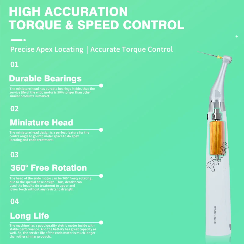 ราคาทันตกรรมของ apex locator prowismy handpiece ไร้สายมอเตอร์ endo ที่ดีที่สุด