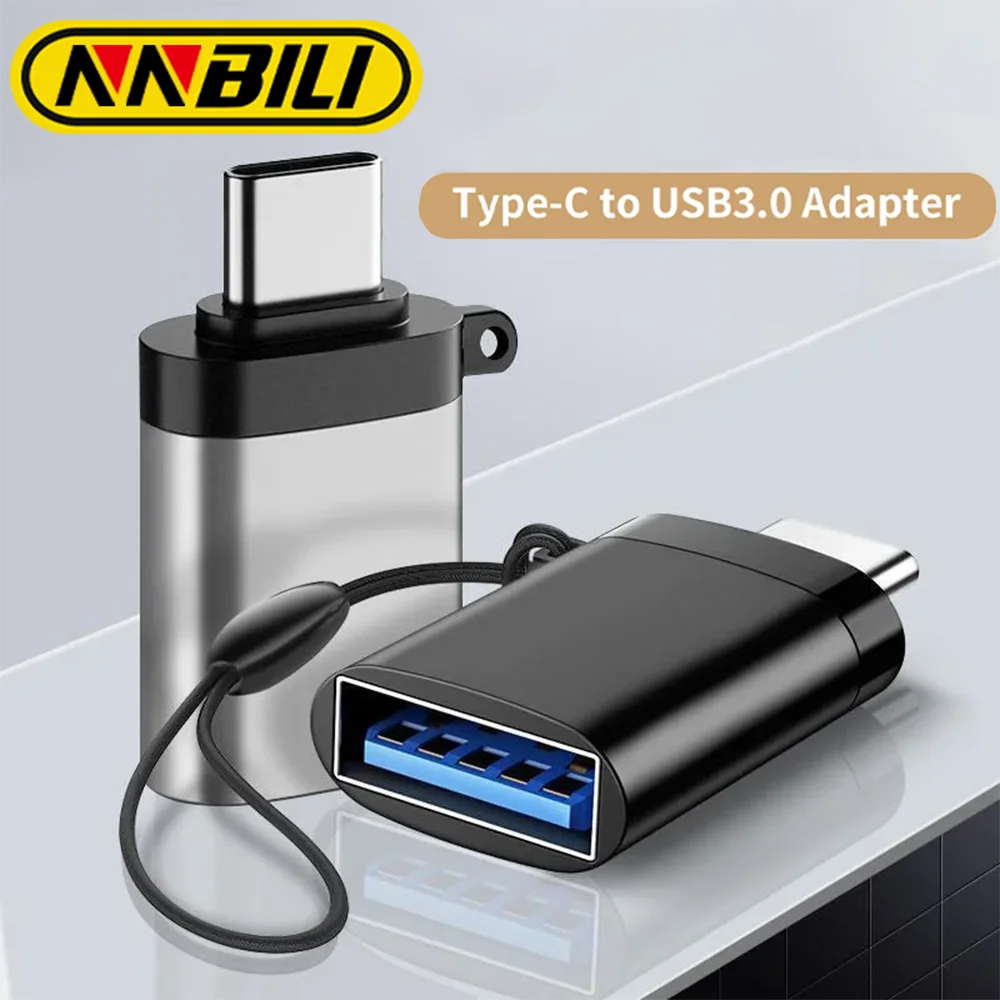 NNBILI-Adaptador USB 3,0 tipo C OTG, convertidor de Cable tipo C rápido, para Xiaomi, Huawei