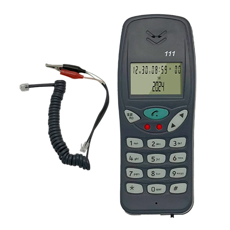 Corded Landline Phone with Caller Identification For Communication Line Checking