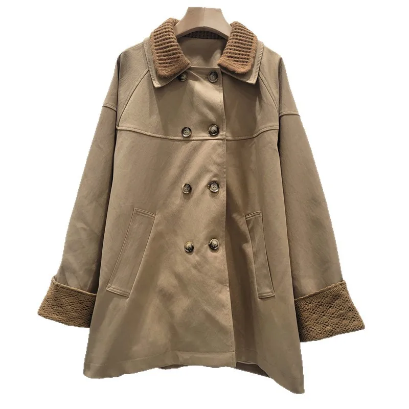 SuperAen-معطف نسائي فضفاض أنيق ، سترة متخصصة راقية ، صناعة ثقيلة ، موضة جديدة ، خريف #3