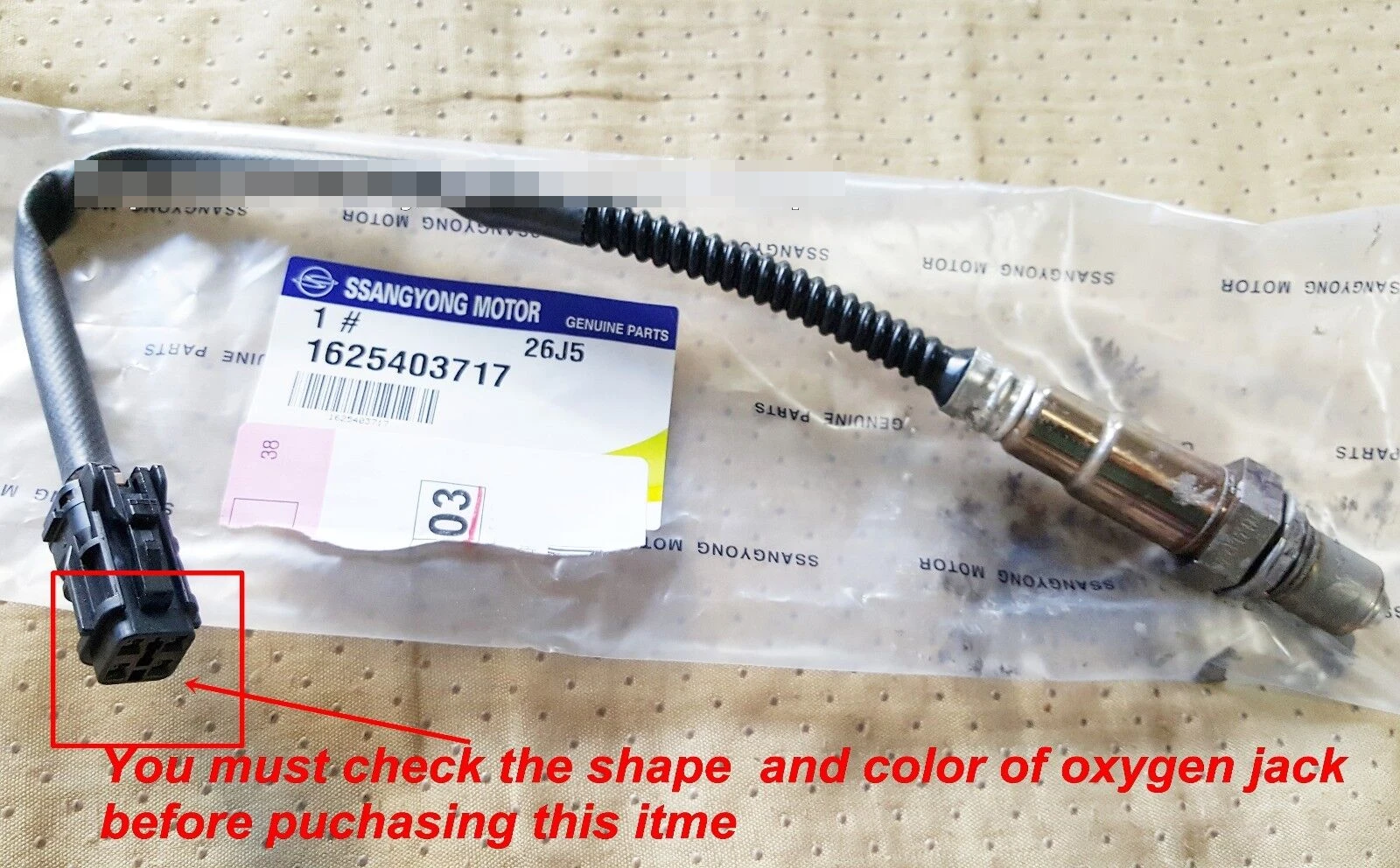 

OEM O2 Oxygen Sensor ASSY Ssangyong Rexton E32 2002+ oem1625403717