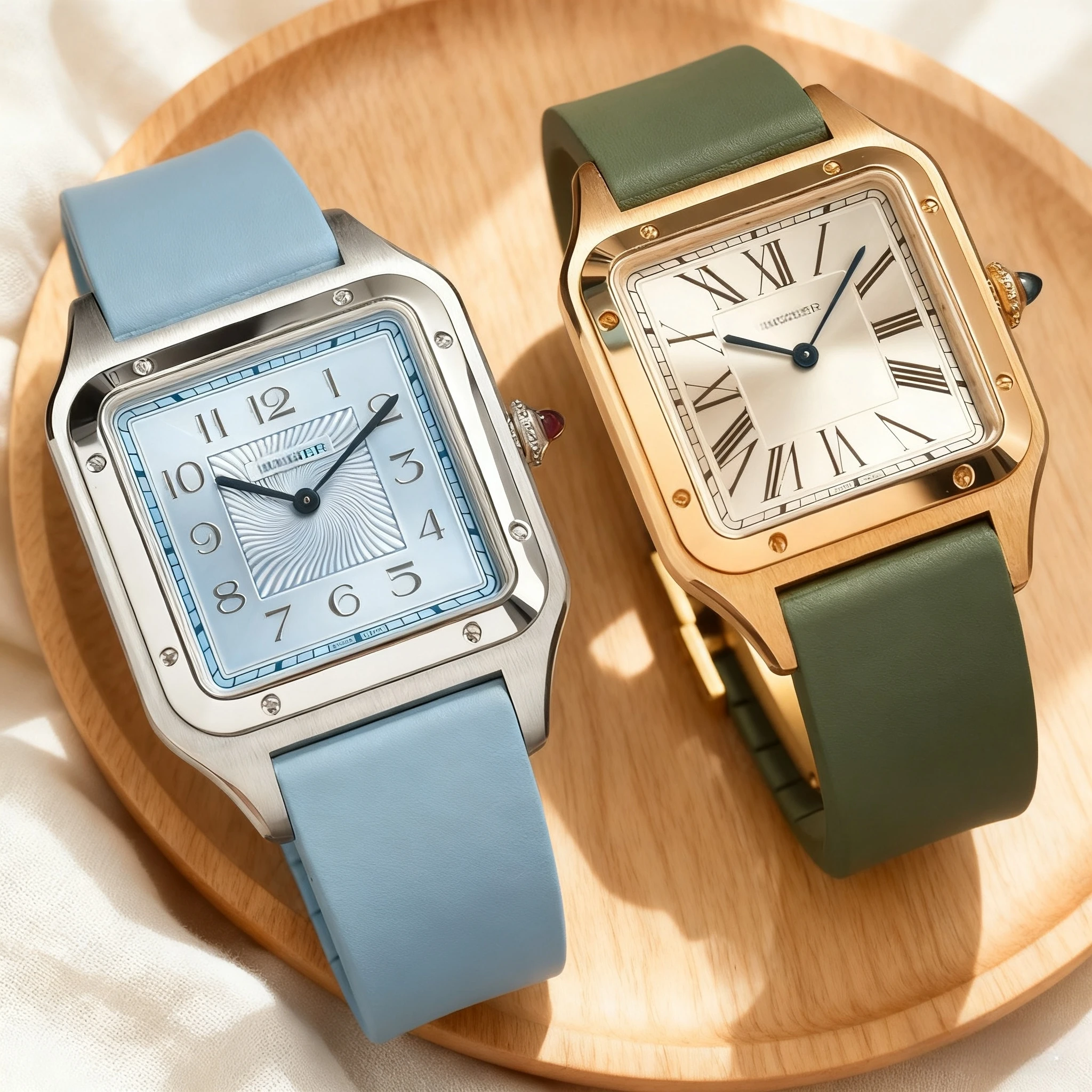 

Fit for Omega Speedmaster Cartier Santos Dumont CTS FKM Rubber Watch Strap With Quick Release Deployant Clasp Watch Bands