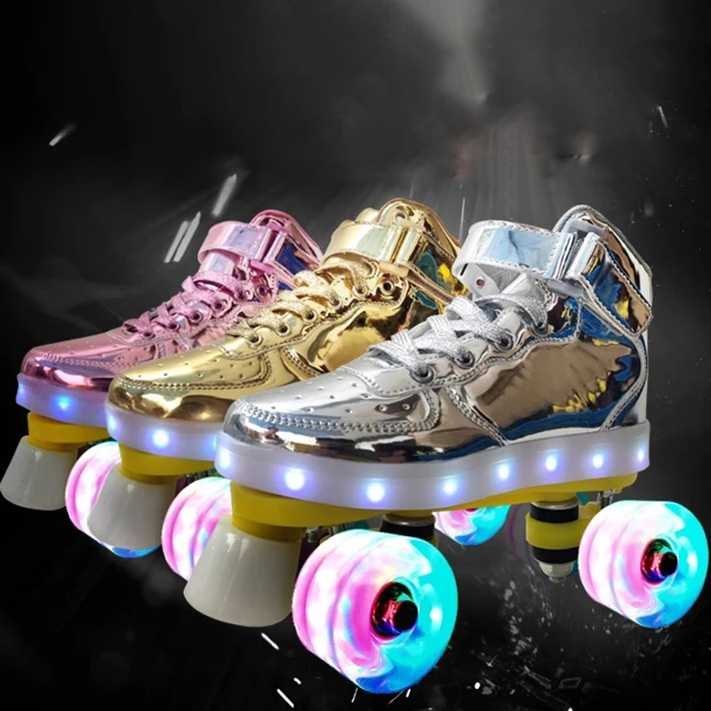 

Quad Speed Roller Skates Cityrun Casual Adults Figure Roller Skates Parkour Frame Pattini A Rotelle Roller Skating Equipment