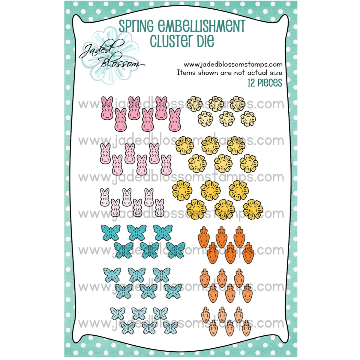 

Spring Embellishment Cluster Die Metal Cutting Dies DIY Card Scrapbook Embossed Paper Album Craft Supplies Template Decoration