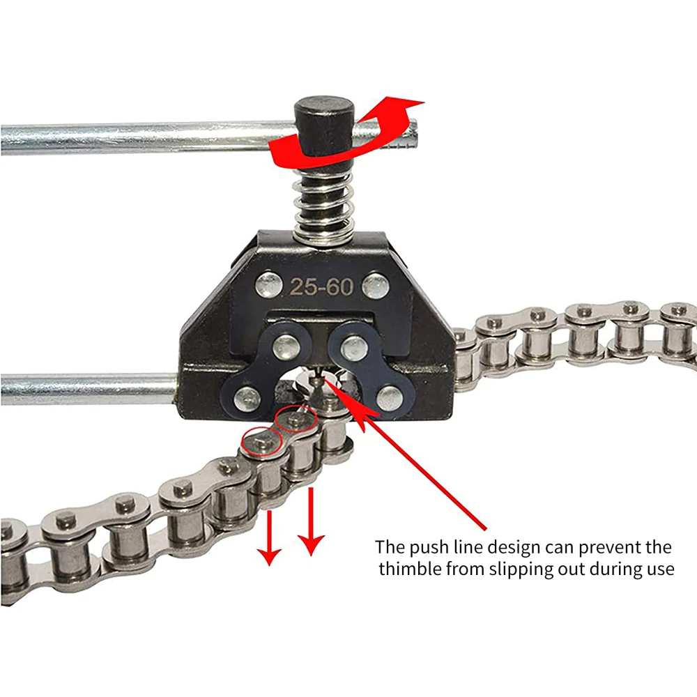 Motorcycle Bike Chain Breaker Cutter Tool Link Splitter Tool 25-60 05B-10B 410-530 25H-60H C2040-C2062 A2040-A2060 Chains