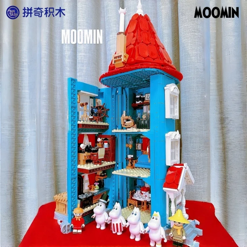 pantasy-moomin-casa-moomin-set-de-bloques-de-construccion-clasico-edicion-de-colaboracion-80-aniversario-modelo-de-ensamblaje-juguete-adorno-de-escritorio-regalo