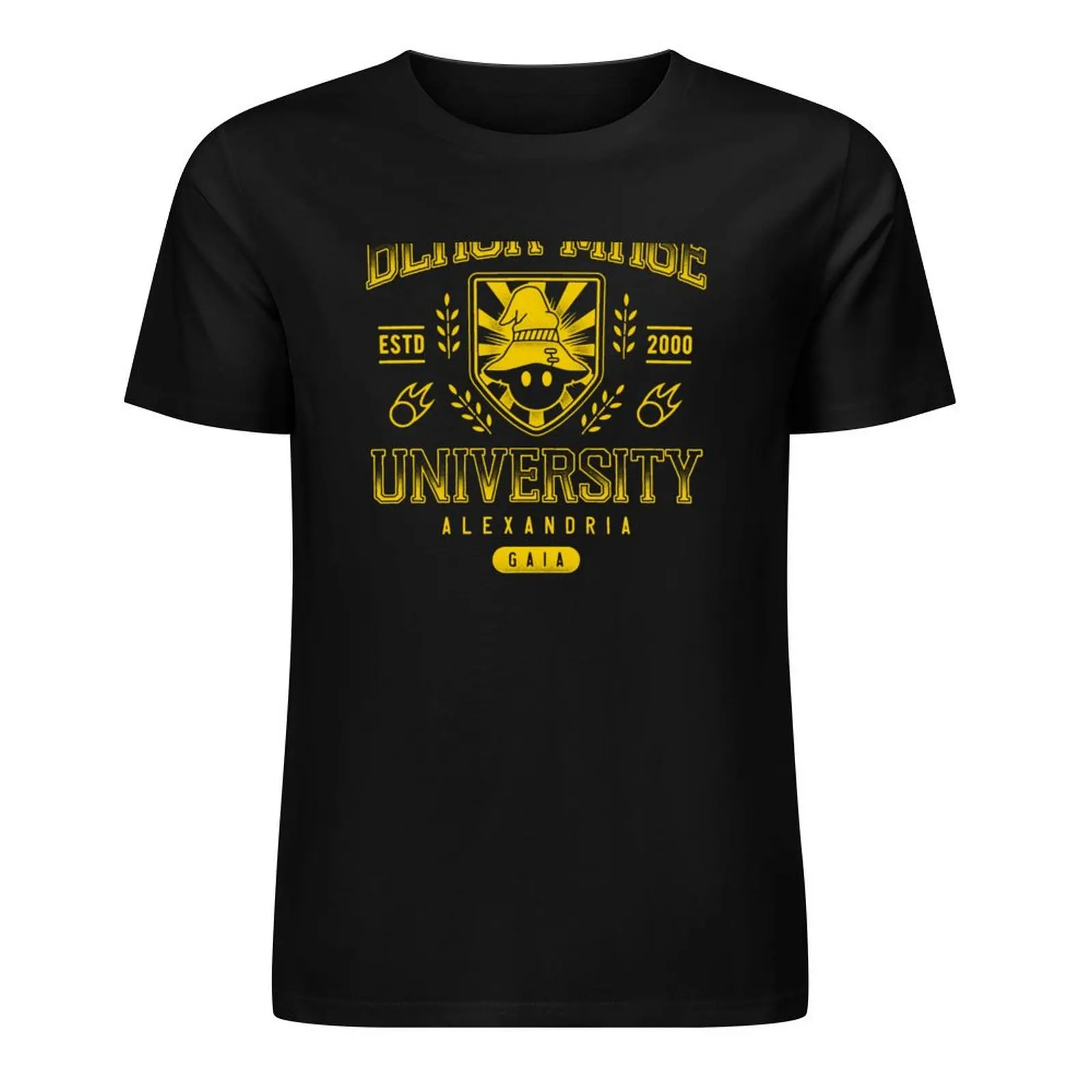 

Black Mage University Emblem T-Shirt custom shirt summer tops cheap stuff mens big and tall t shirts