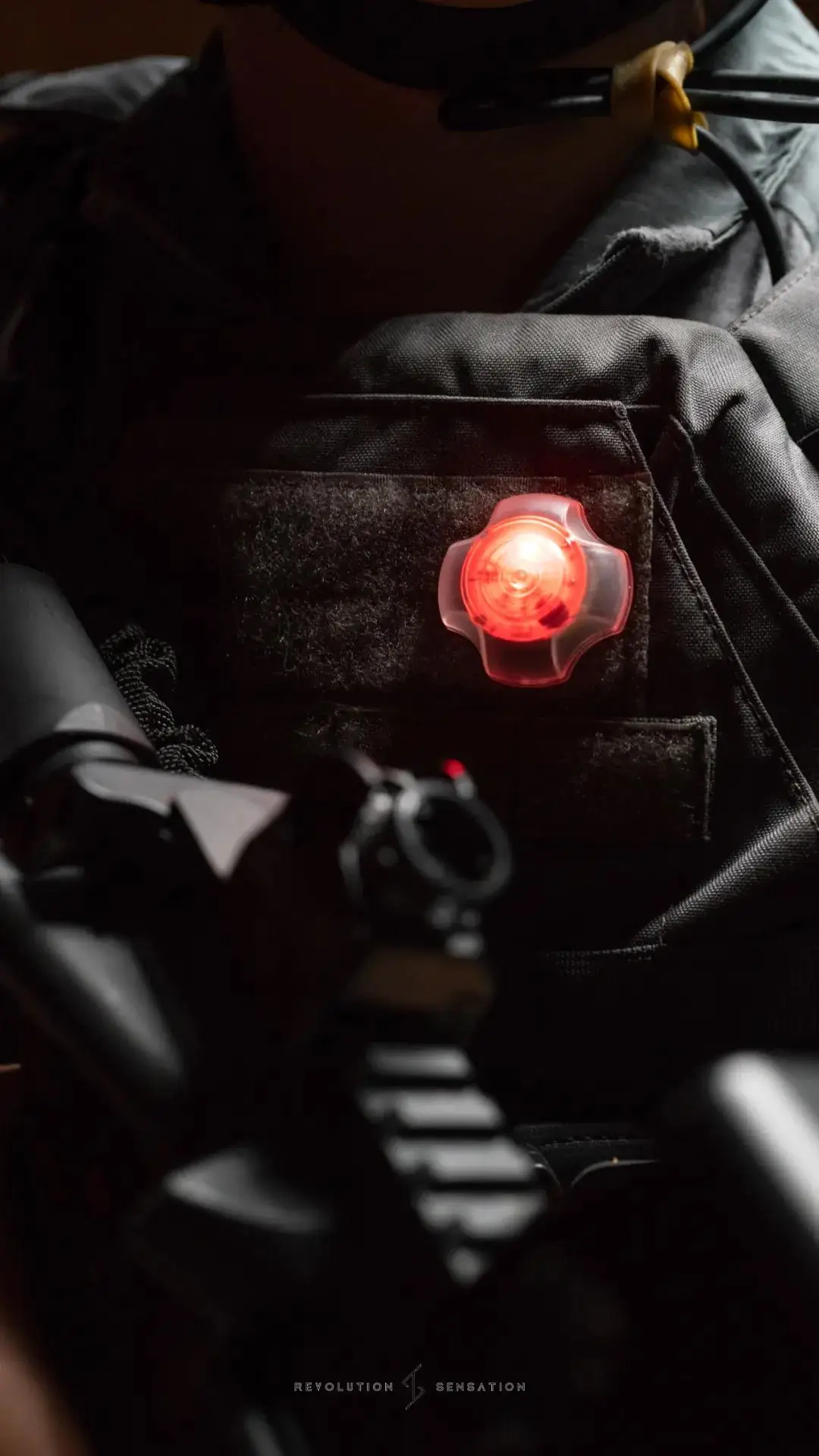 التكتيكية الادسنس UFO خوذة ضوء مقاوم للماء ضوء الفيلكرو الخلفي بقاء إشارة خوذة مصباح خوذة مصباح يدوي EX234 #5