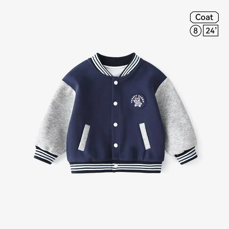2025novos meninos e meninasOuterwear primavera outono roupas uniformes tendência Casual Outfit bonito manga longa jaqueta de beisebol dos desenhos animados