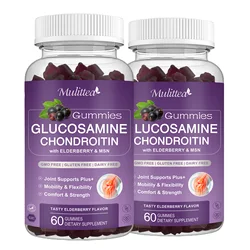 Glucosamine 1500 mg Chondroitin gummies Relieve Joint Support Antioxidant Immune Support Supplement for Adults