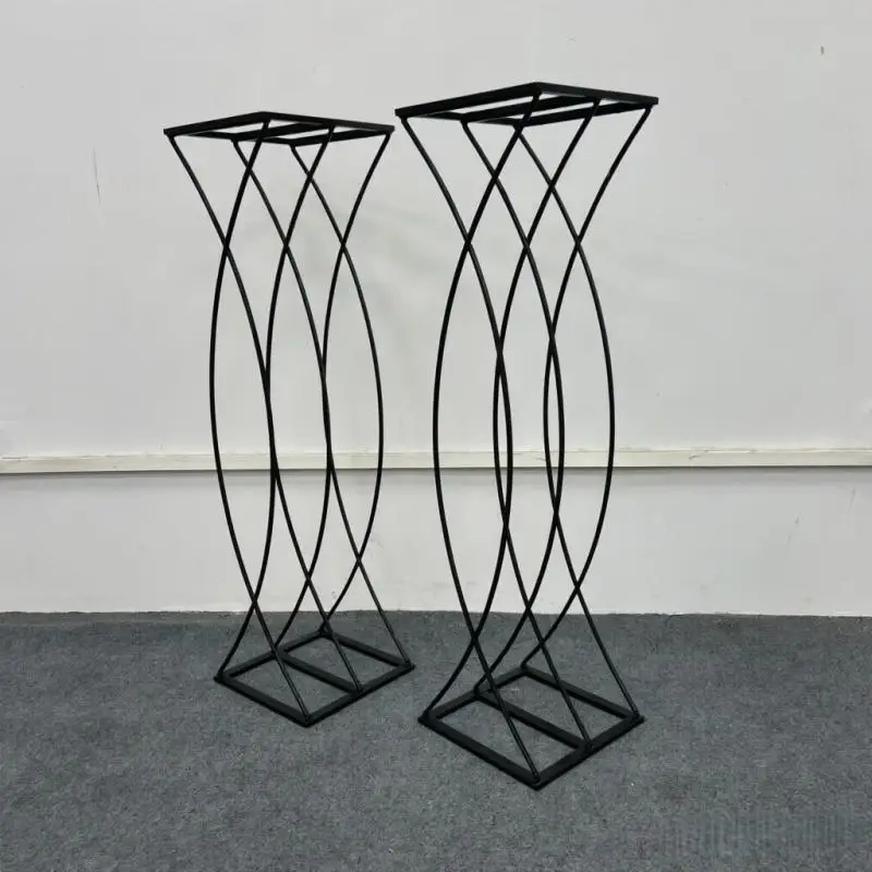 6PCS Geometric Flower Stand Centerpiece Wedding Reception Banquet Table Decor Road Guide For Hotel Restaurant Home Vase Ornament