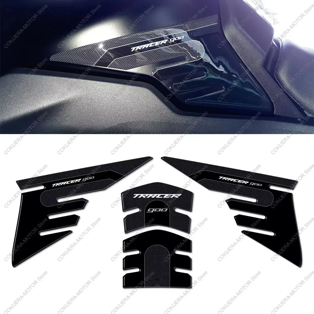 For YAMAHA Tracer 900 2018-2020 Motorcycle Tank Pad Anti Scratch Protective Sticker 3D Epoxy Resin Protective Sticker