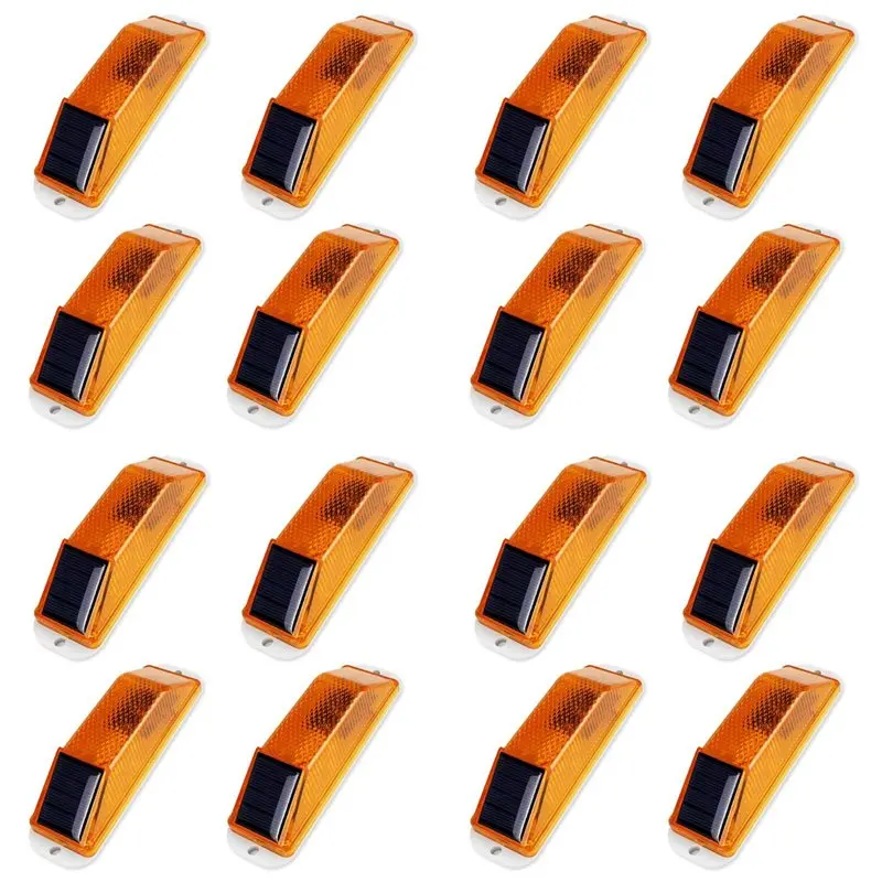 afourt-solar-warning-lights-bright-solar-strobe-lamp-magnetic-base-waterproof-led-beacon-safety-light-outdoor-16-pack-yellow