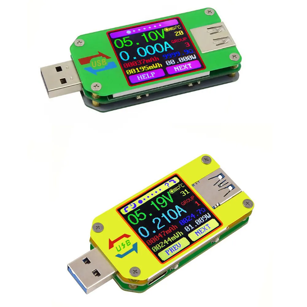 UM24/UM24C/UM34/UM34C for APP USB 3.0 Tester Digital DC Voltmeter Ammeter Voltage Electric Current Sensor Amperemeter Measure