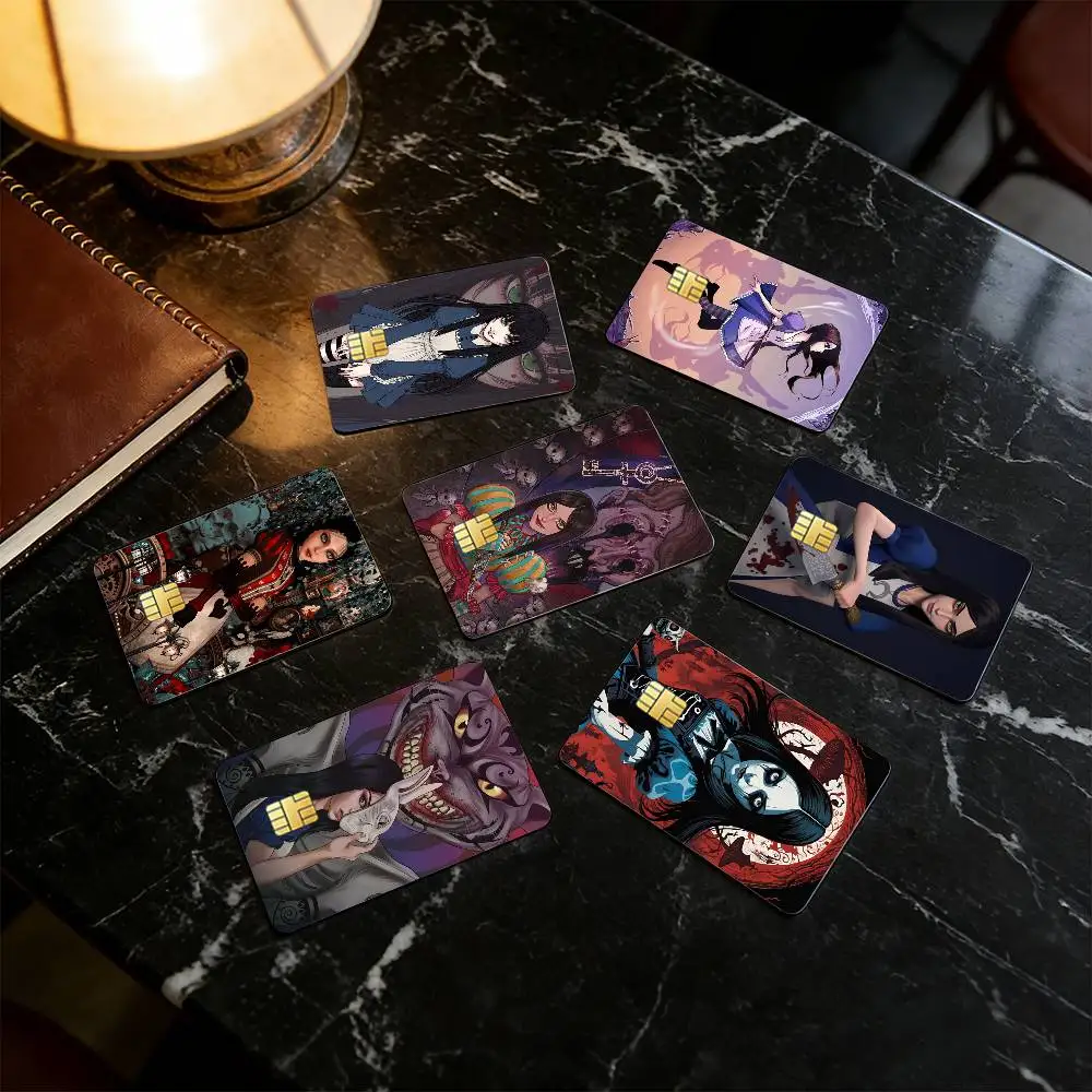 

Jogo A-Alice M-Madness Returns-AMR-ES Credit Card HD Stickers Game Card Decal Small Chip Waterproof Sticker