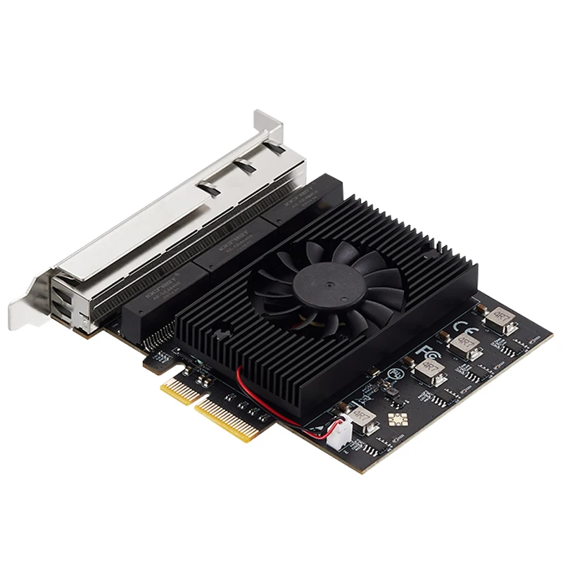 6 Port RJ45 2.5G Kartu Jaringan Lan Kontrol Bangun Jarak Jauh Kecepatan Tinggi PCIE X4 Adaptor Ethernet PC Desktop Server 10/100/1000/2500Mbps