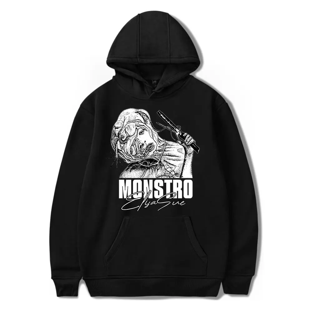 The Substance 2024 Movie Monstro Elisasue Vintage 90s Hoodie Men and Women Harajuku Style Hip-hop Sweatshirt Spring and Autumn