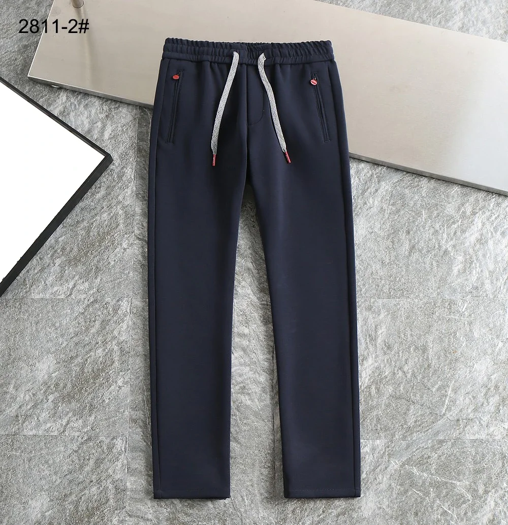 BILLIONAIRE OECHSLI Pants Cotton thick 2025 Autumn Winter new Mid waist straight comfortable elastic Size M-4XL Long Pants