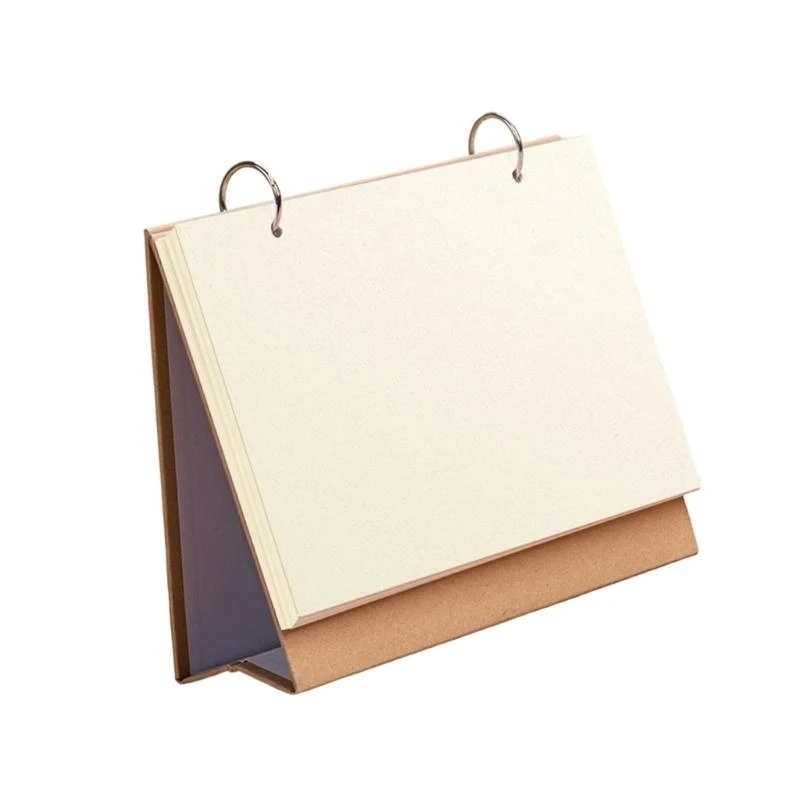 Y2GD Blank Paper Calendar with 13 White Pages for Art Photo and Scrapbook Crafting