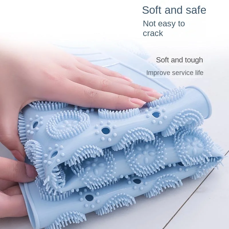 PVC Anti-skid Bath Mats Rectangle Soft Shower Bathroom Massage Mat Suction Cup Non-slip Bathtub Carpet Large Size