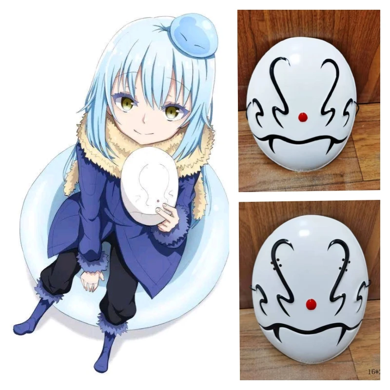 

Anime That Time Got Reincarnated As A Slime Mask Cosplay Rimuru Tempest Full Face Plastic Mask Halloween Masquerade Headgear