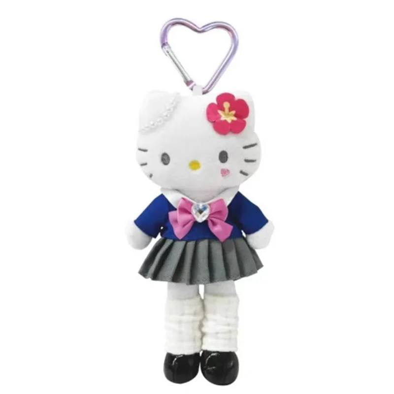 Pluszowe zabawki Sanlio Kawaii Hello Kitty z serii Long Leg Angel JK Uniform, plecak na co dzień, zawieszka z kreskówki, prezent na festiwal dla dzieci.