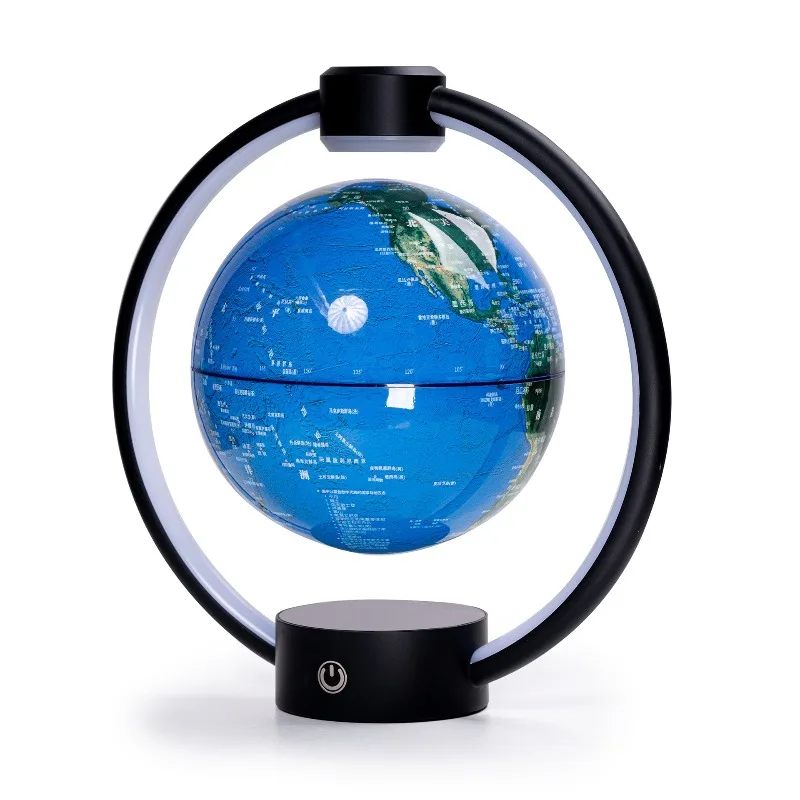 14cm Levitation Floating Globe 360° Rotating World Map Home Office Decor Creative Gift for Birthday Christmas Kids Friends