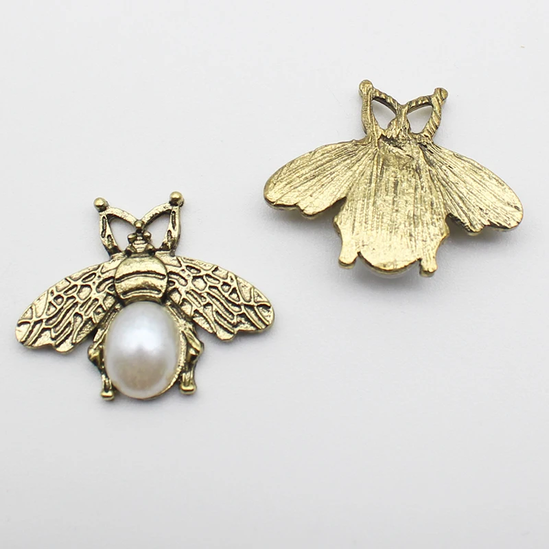 10 pieces of bee pearl accessories Artificial jewelry can be sewn on clothing accessories Romantic wedding accessories