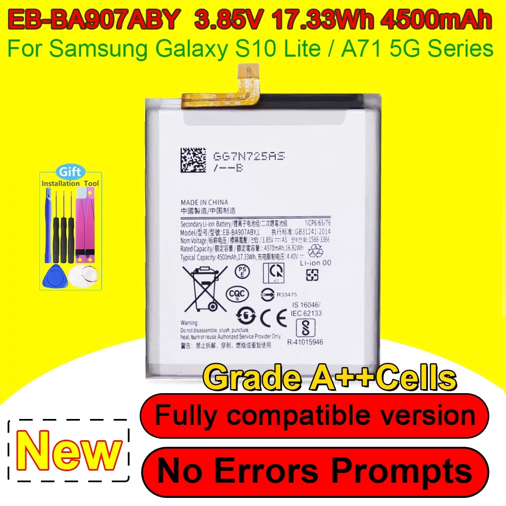 High Quality EB-BA907ABY Mobile Battery For Samsung Galaxy S10 Lite G770 G770F A71 5G A716 A7160 Phone Battery