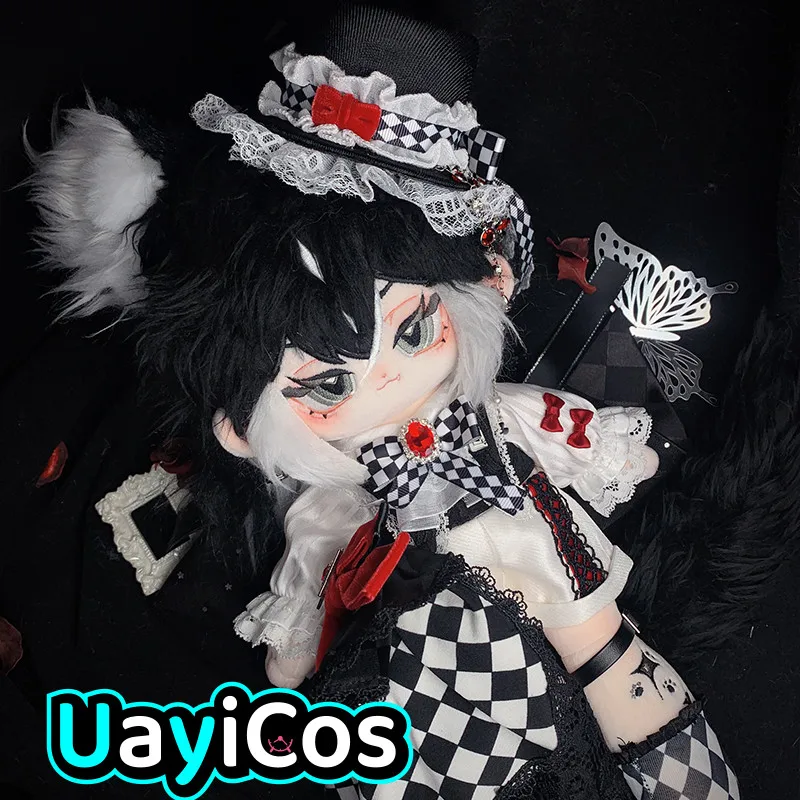 

25cm 30cm Doll Clothes Court Magician Bow Shirt Pants Bow Tie Socks Ear Clip Clothing Costume Suit Accessories Anime Game Toy Ki